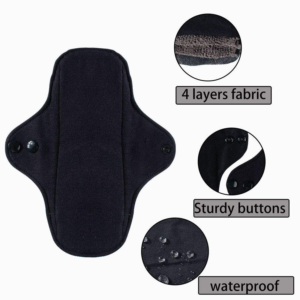 4 قطع من فوط صحية طويلة من قما - مراجعة Cloth Pad Reusable وسعره
