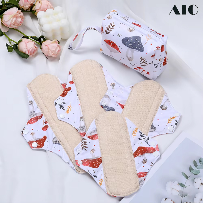 مجموعة من 5 قطع من الفوط الصحي - مراجعة Cloth Pad Reusable وسعره